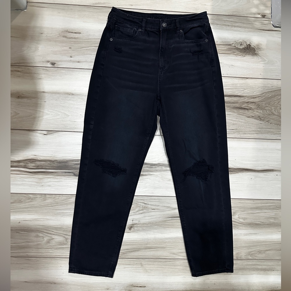 AE straight mom jeans